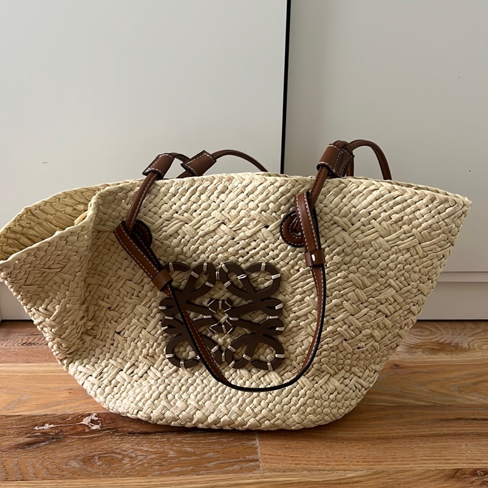LOEWE STRAW TOTE BAG